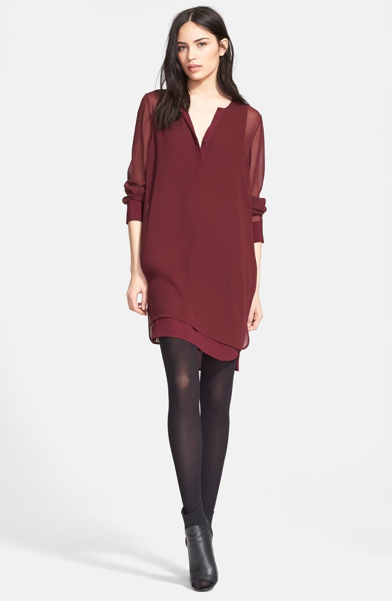 Vince Double Layer Shirtdress, Alternate, color, 