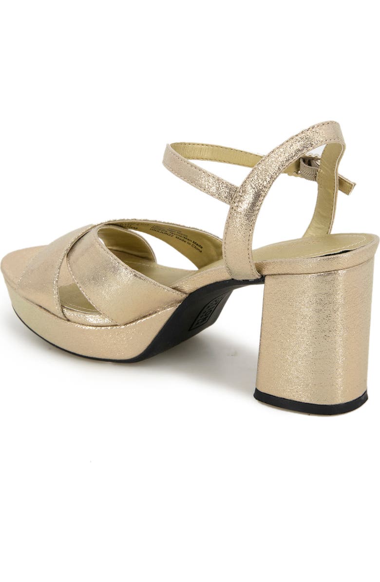 Reaction Kenneth Cole Reeva Metallic Platform Sandal, Alternate, color, Soft Gold