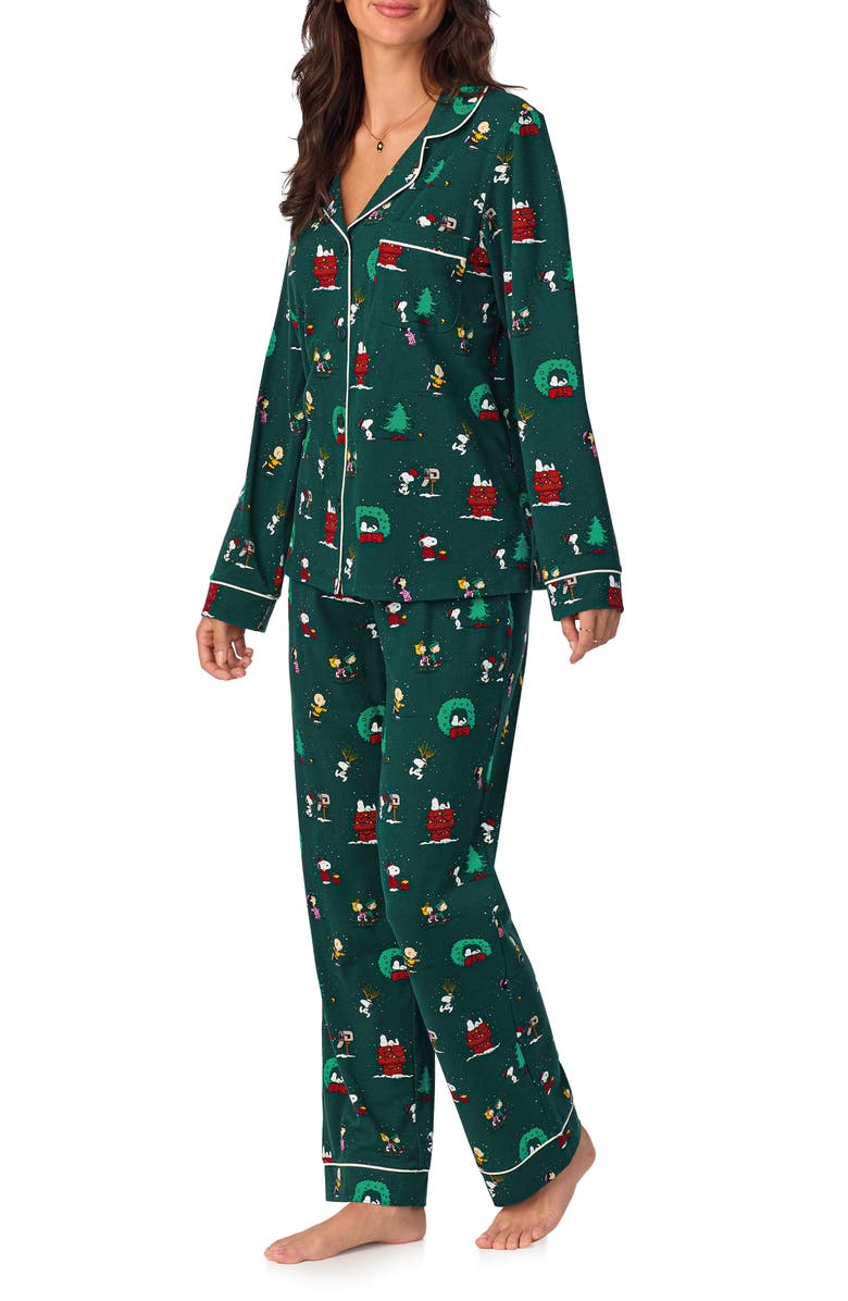 BedHead Pajamas x Peanuts<sup>®</sup> Winter Holiday Pajamas, Alternate, color, 
