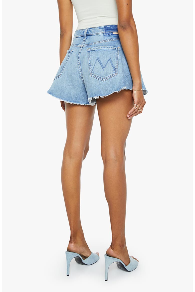 The Flutter Fray Hem Denim Shorts, Alternate, color, I CONFESS