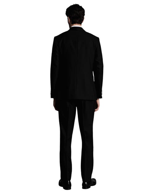 Charles Tyrwhitt Shawl Dinner Suit Jacket In Black