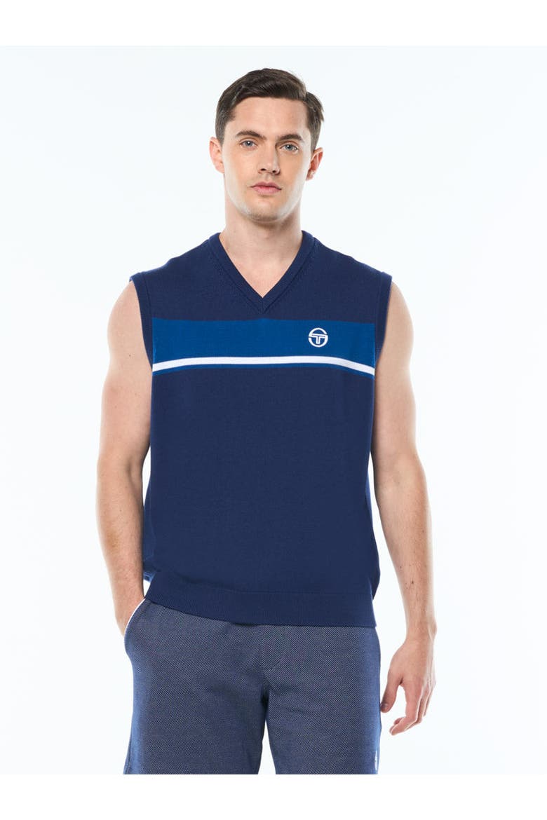 Fico V-Neck Vest, Main, color, BEACON BLUE