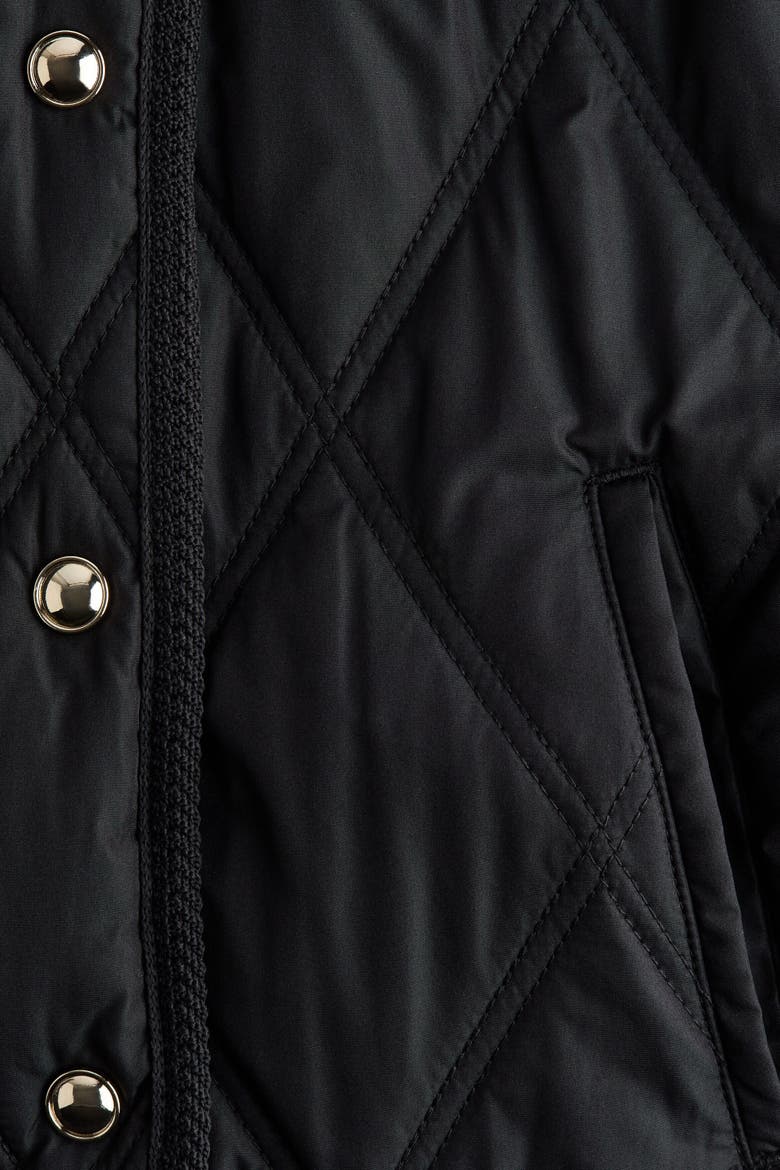 Quilted Jacket, Alternate, color, Black