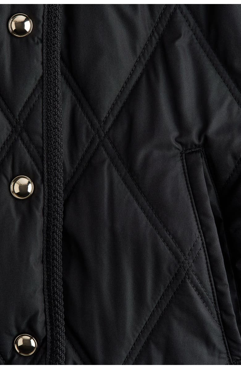 H&M Quilted Jacket, Alternate, color, Black