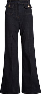 Reiss Ria High Waist Flared Jeans