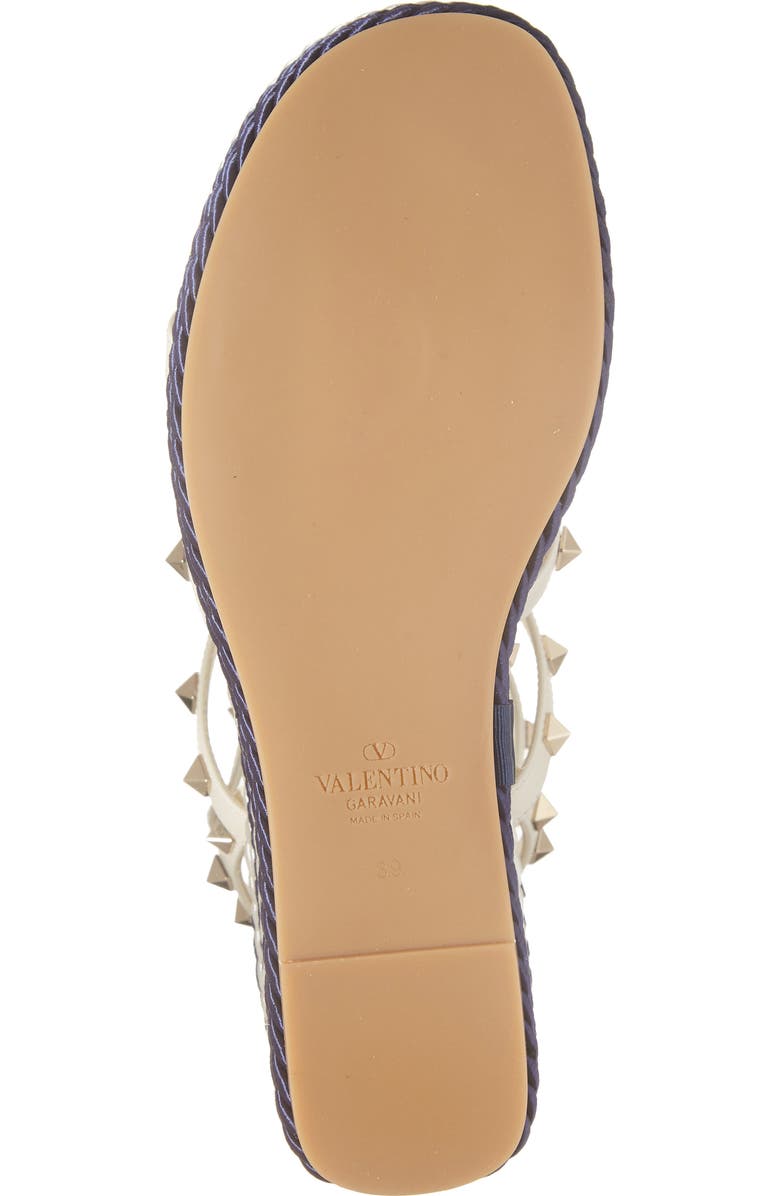 Valentino Garavani Rockstud Espadrille Wedge Sandal, Alternate, color,