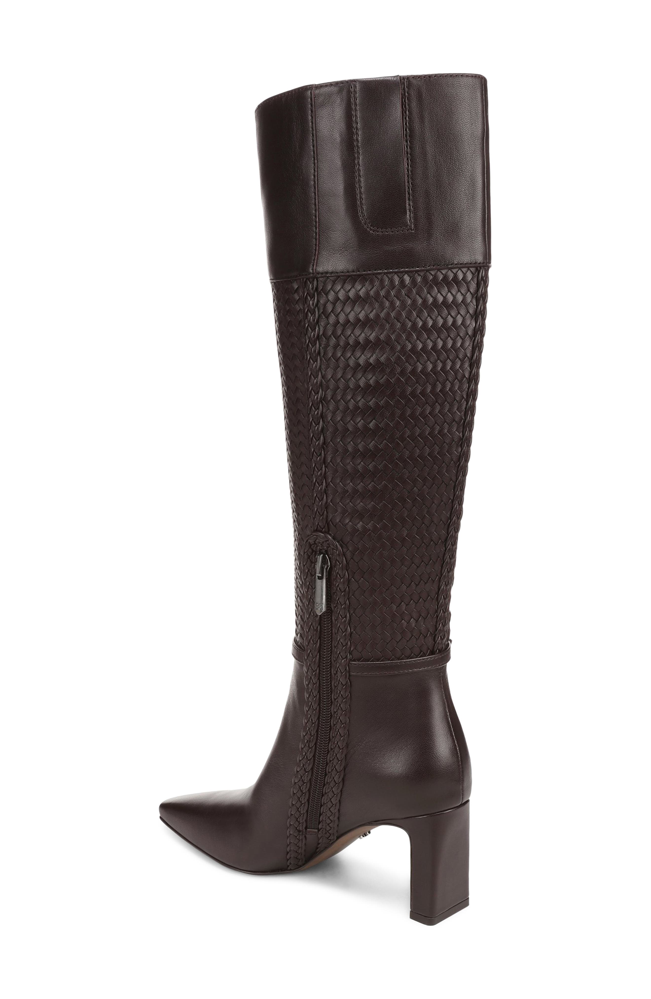 Sylvia Weave Knee High Boot, Alternate, color, CAFE NOIR