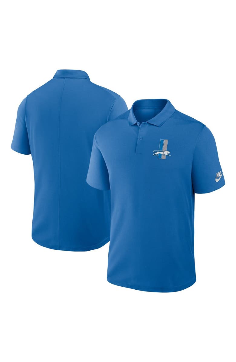 Nike Men's Nike Blue Detroit Lions Rewind Victory Performance Polo, Main, color, Blue