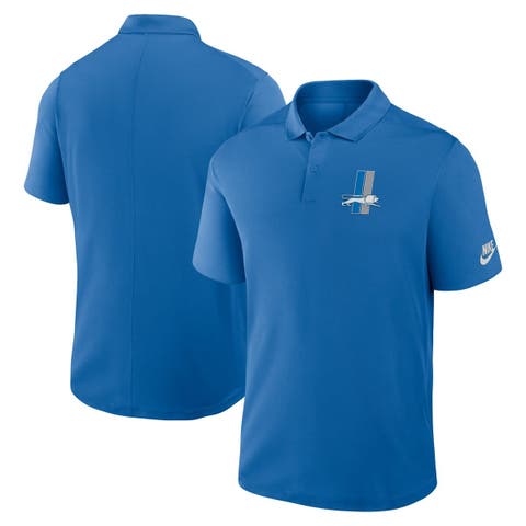 Men's Nike Blue Detroit Lions Rewind Victory Performance Polo