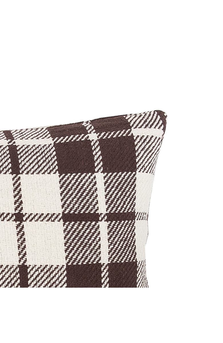C&F Home Sheridan Woven Plaid Pillow, Alternate, color, Brown