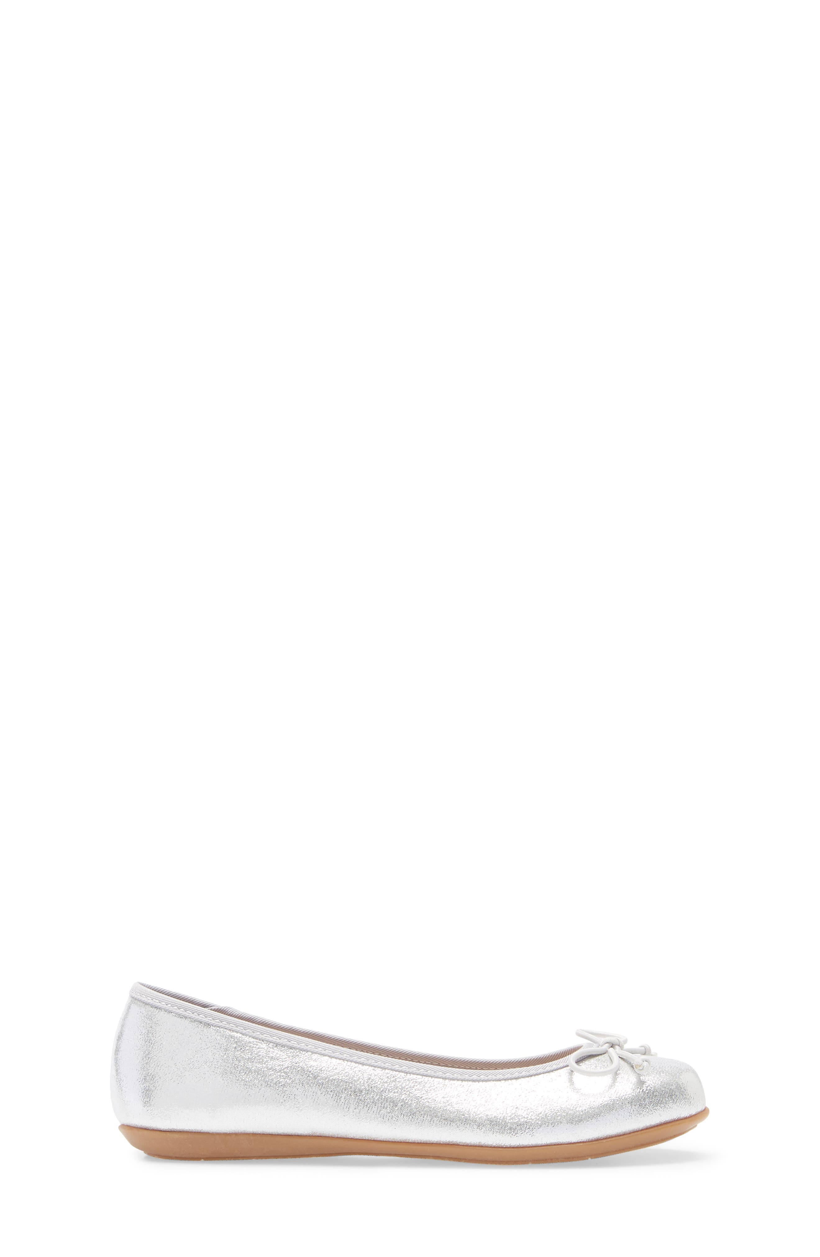 Ballet Flat, Alternate, color, SILVER FABRIC