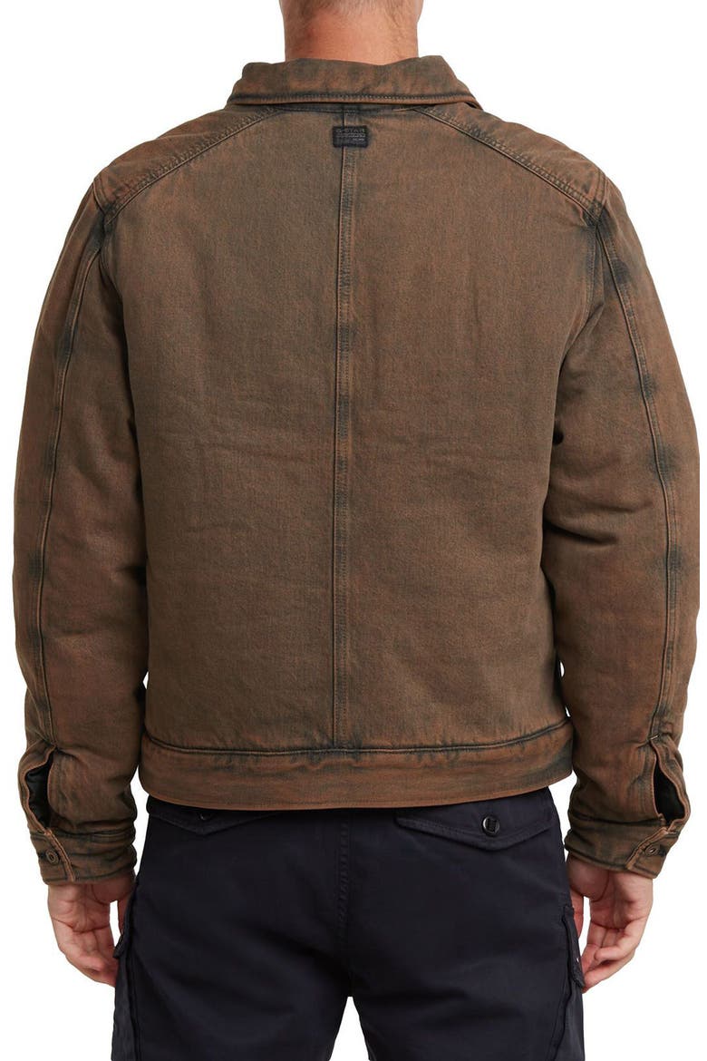 A-Line Padded Coach's Jacket, Alternate, color, WORN IN PECAN BROWN