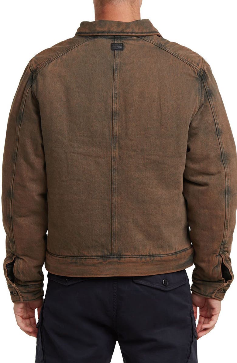 G-STAR A-Line Padded Coach's Jacket, Alternate, color, Worn In Pecan Brown