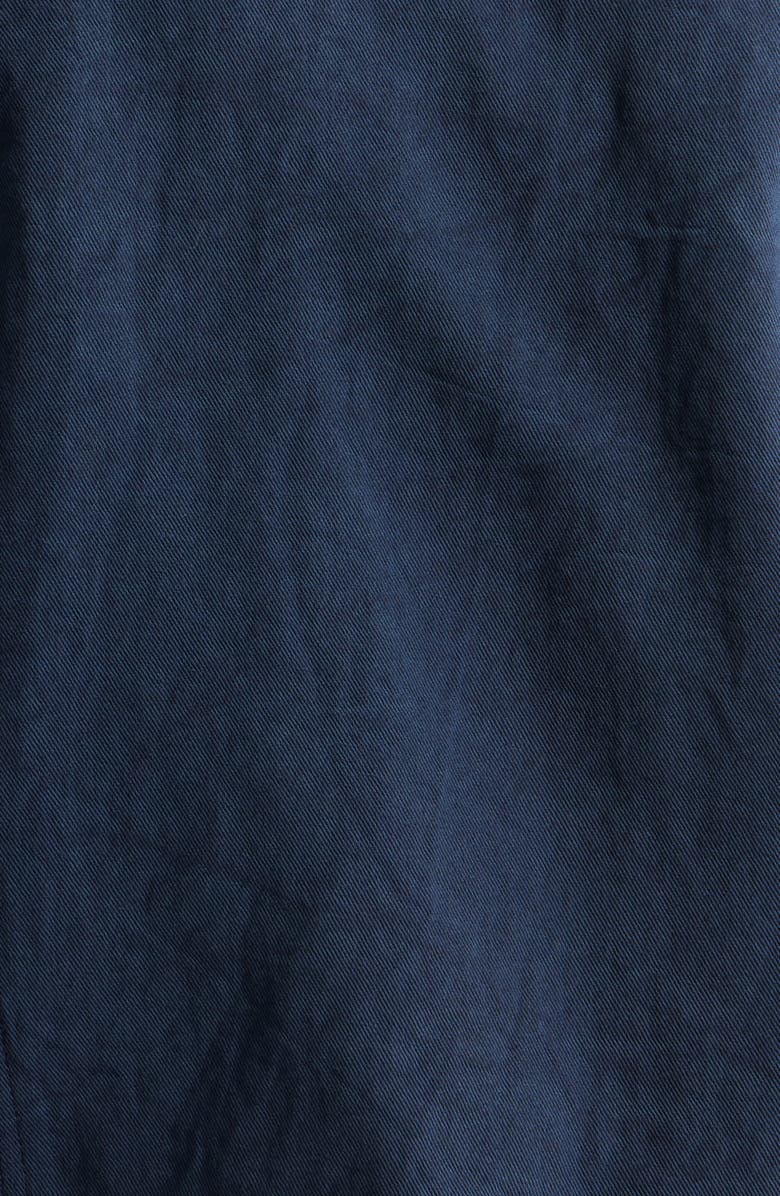 EDWIN Navy Cotton & Linen Twill Trucker Jacket, Alternate, color, Blue