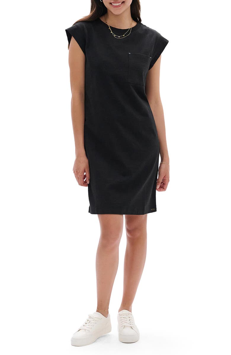 Hatley Pocket T-Shirt Dress, Main, color, Caviar