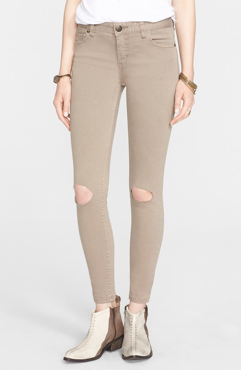 Free People Destroyed Jeans, Main, color, 