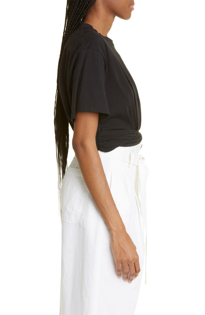 A.L.C. Mimi Gathered Crop T-Shirt, Alternate, color,