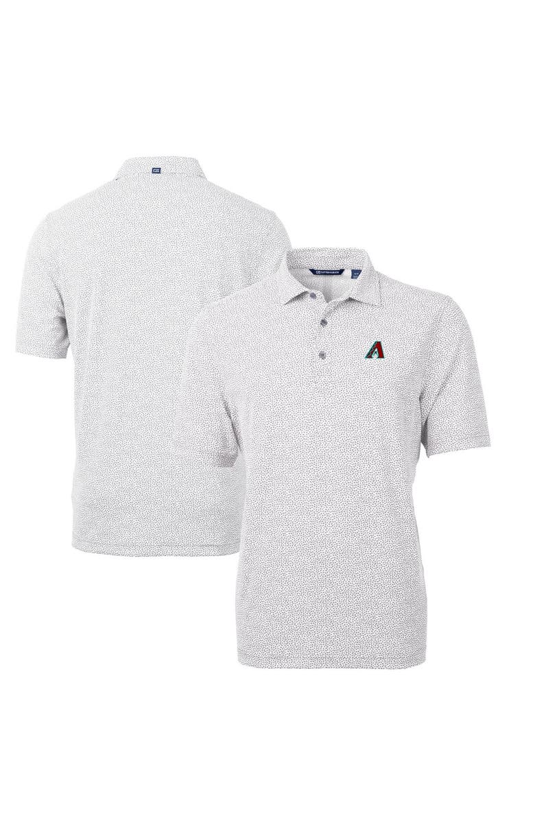Cutter & Buck Men's Cutter & Buck  Gray Arizona Diamondbacks Virtue Eco Pique Botanical Recycled Polo, Main, color, 