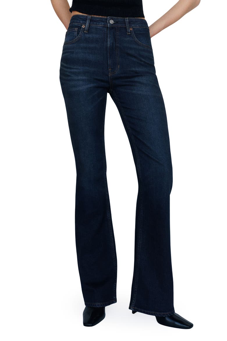 Taya High Waist Flare Jeans, Main, color, LAMOND