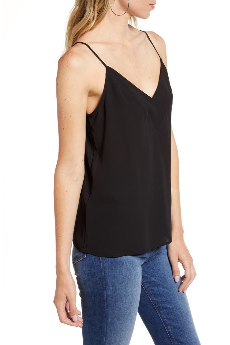Crossover Camisole, Alternate, color, BLACK