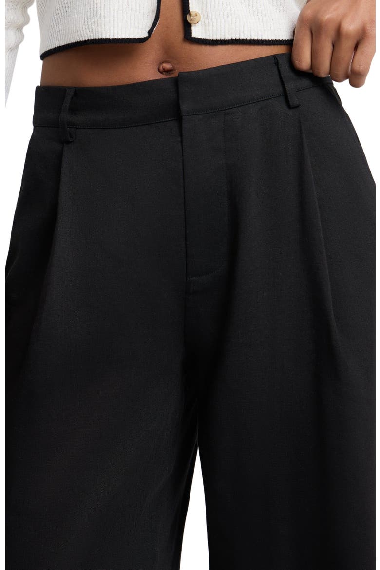 High-Waist Straight Leg Pant, Alternate, color, Black