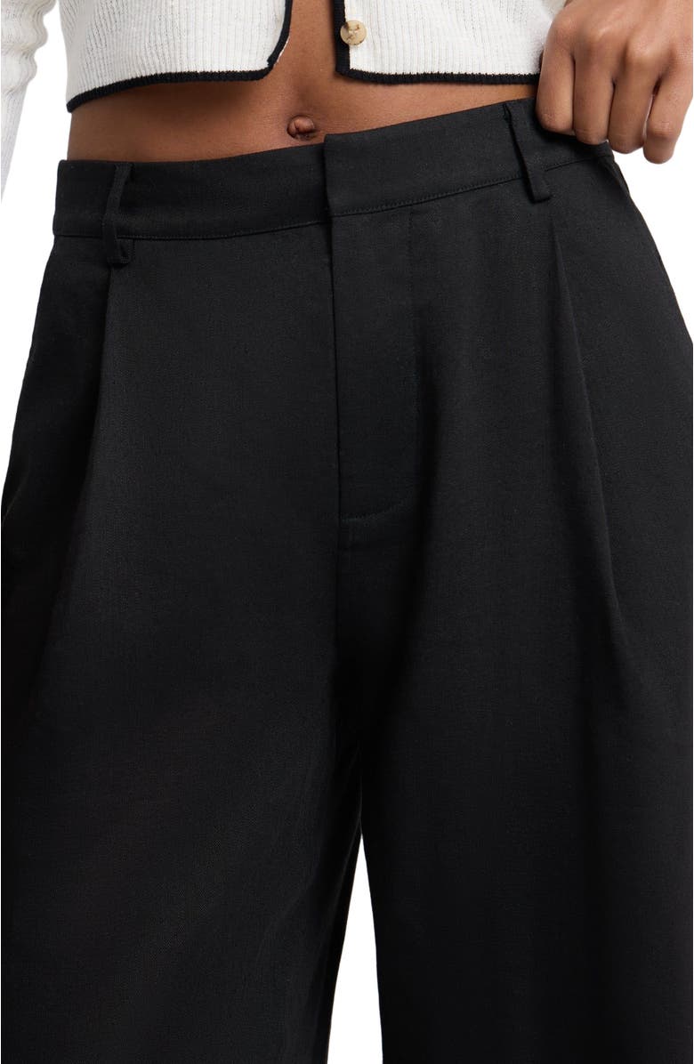 Onia High-Waist Straight Leg Pant, Alternate, color, Black