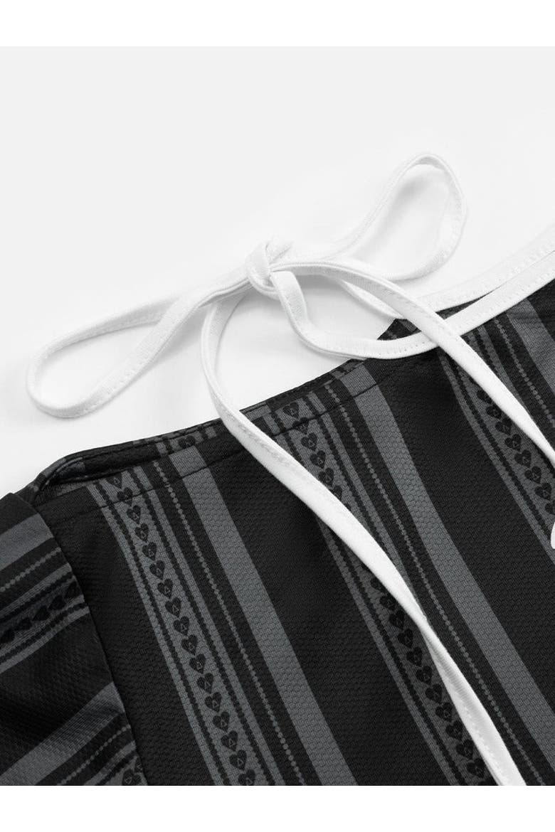 Stripe Off-The-Shoulder Tee, Alternate, color, Black