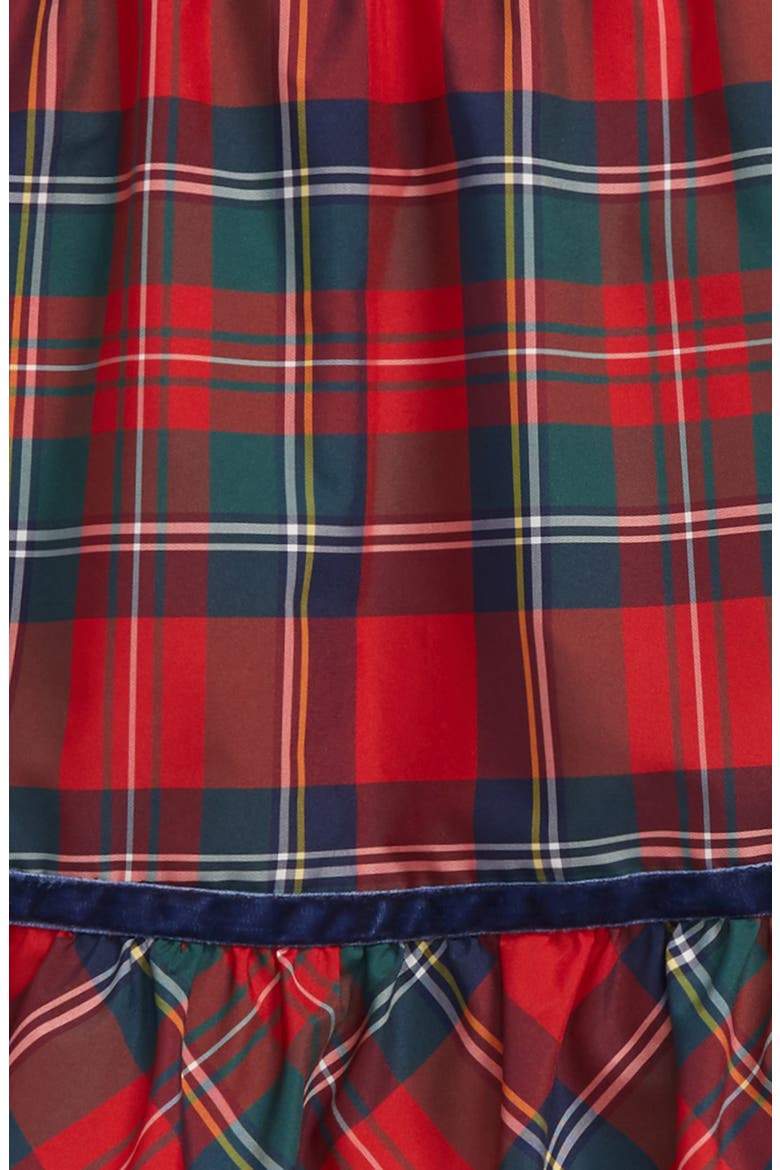 Merry Plaid Skirt, Alternate, color, RED VELVET
