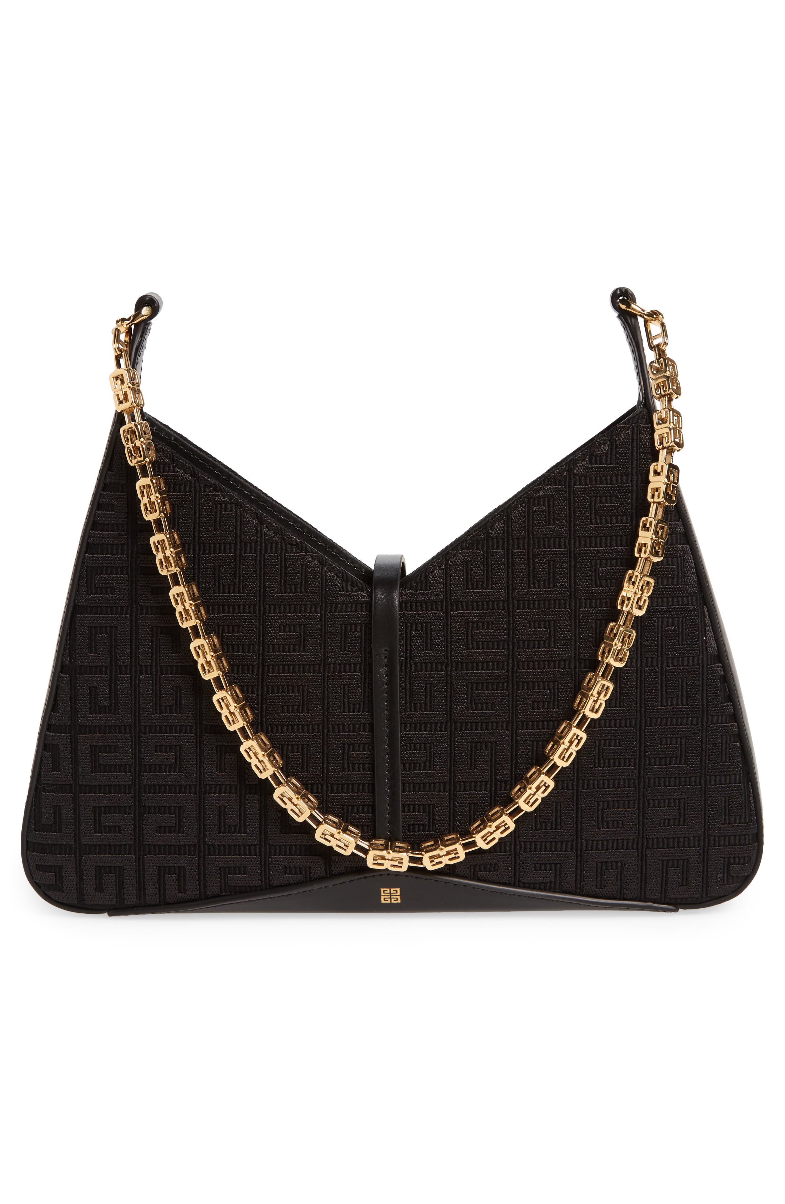 GIVENCHY Small Cut Out Bag with Chain (Brown)