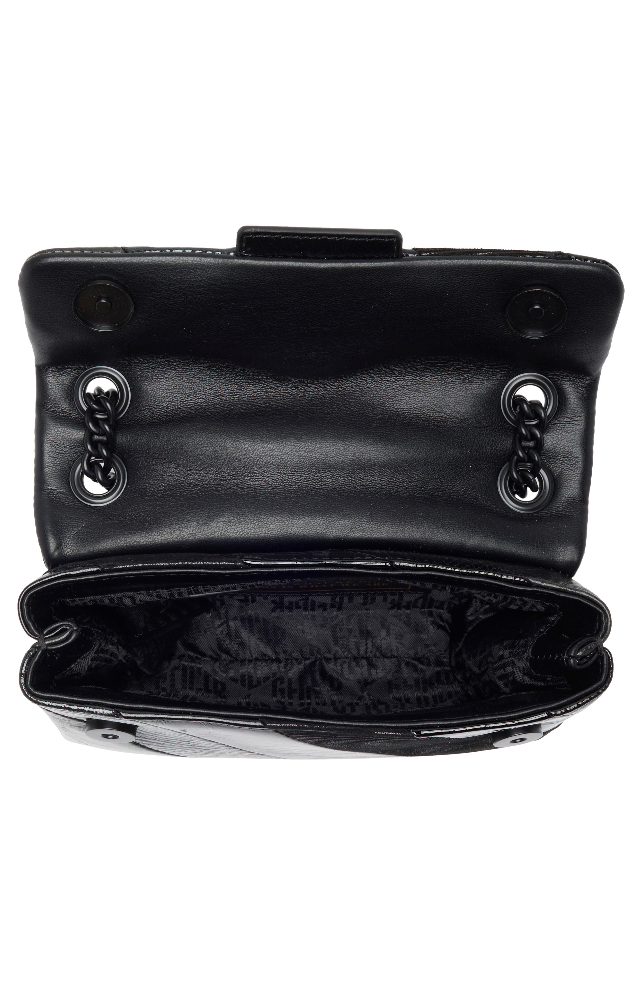 Kurt Geiger London Mini Kensington Drench Croc Embossed Leather Crossbody Bag, Alternate, color, 