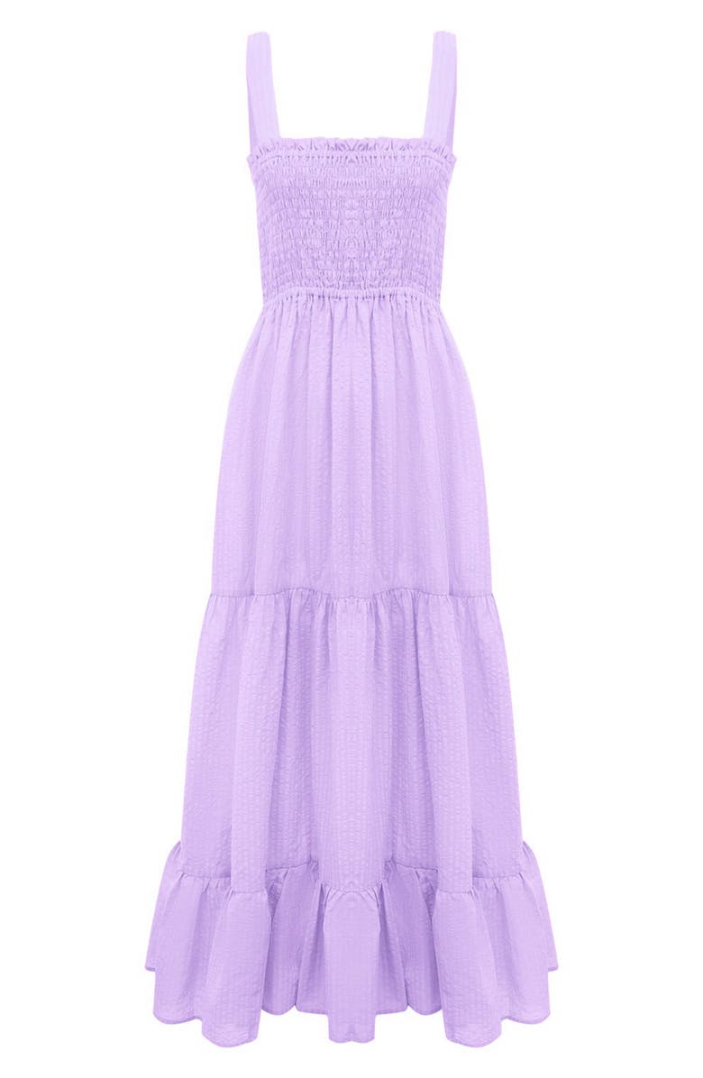 PIETRO BRUNELLI MATERNITY Cotton & Linen Maternity Maxi Dress, Alternate, color, Light/ Pastel Purple