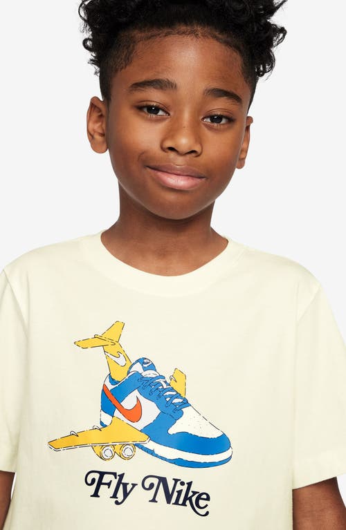 Nike Kids' Fly Dunk Graphic T-shirt In Neutral