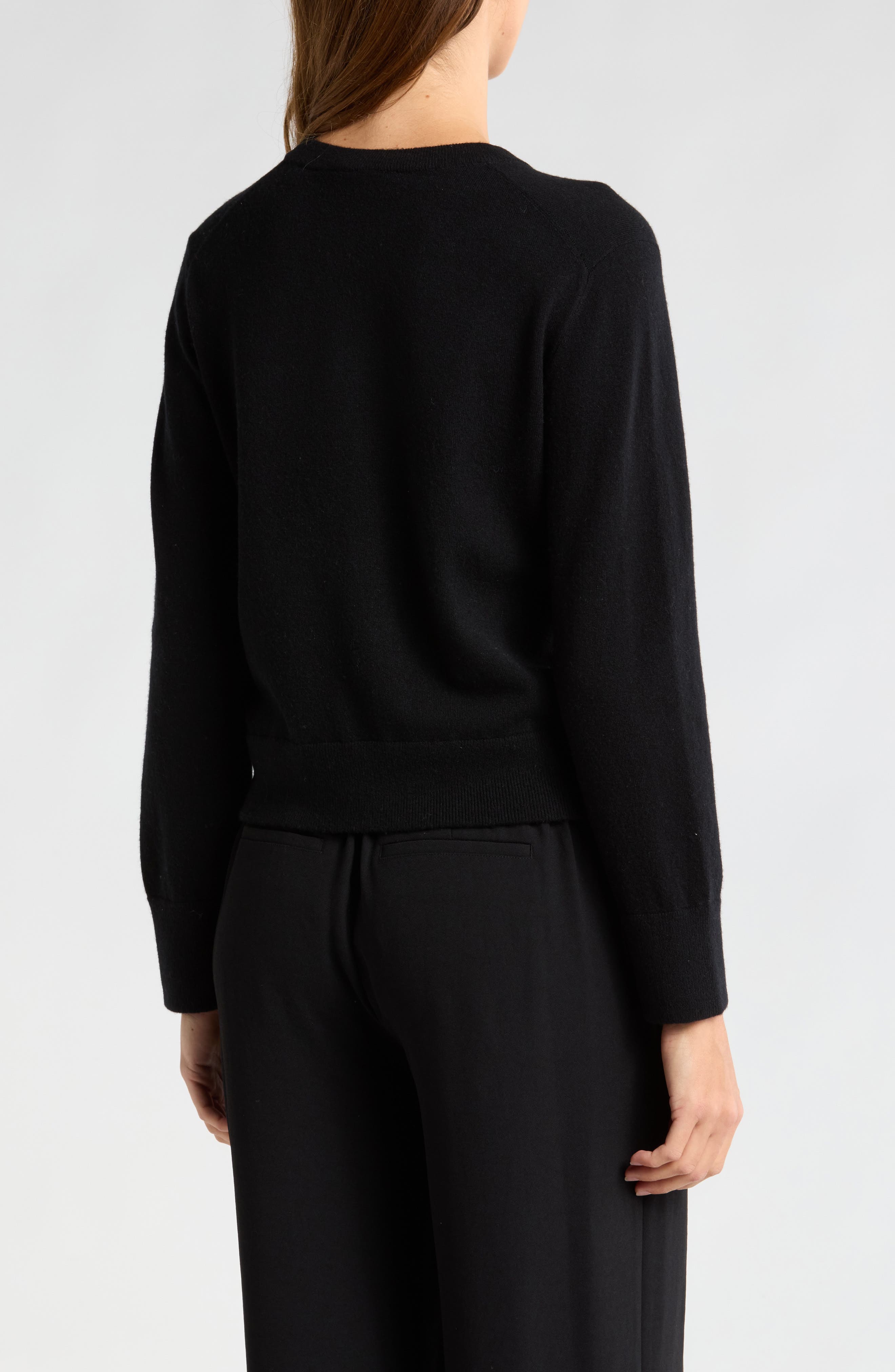 Long Sleeve Wool & Cashmere Pullover - image 2