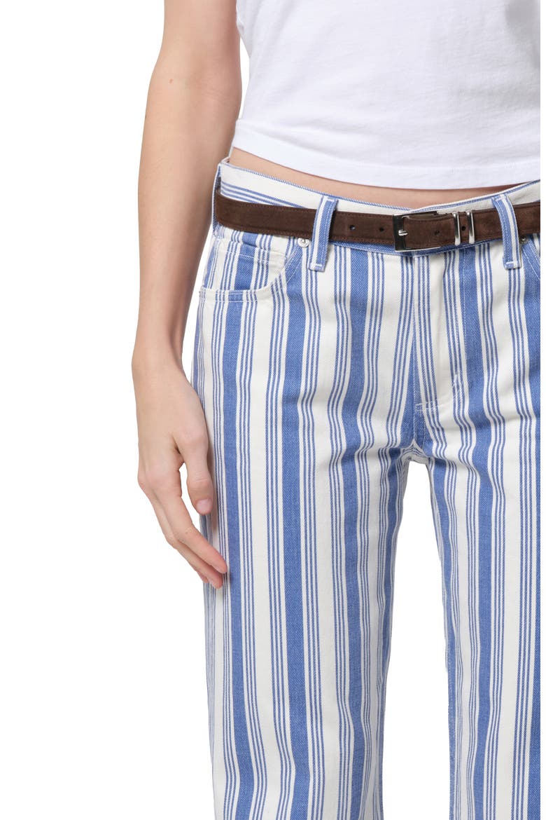 Anissa Straight Leg Jeans, Alternate, color, BLUE/ WHITE STRIPE