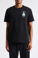 Casablanca Classic Fit Hotel Emblem Organic Cotton Graphic T-Shirt