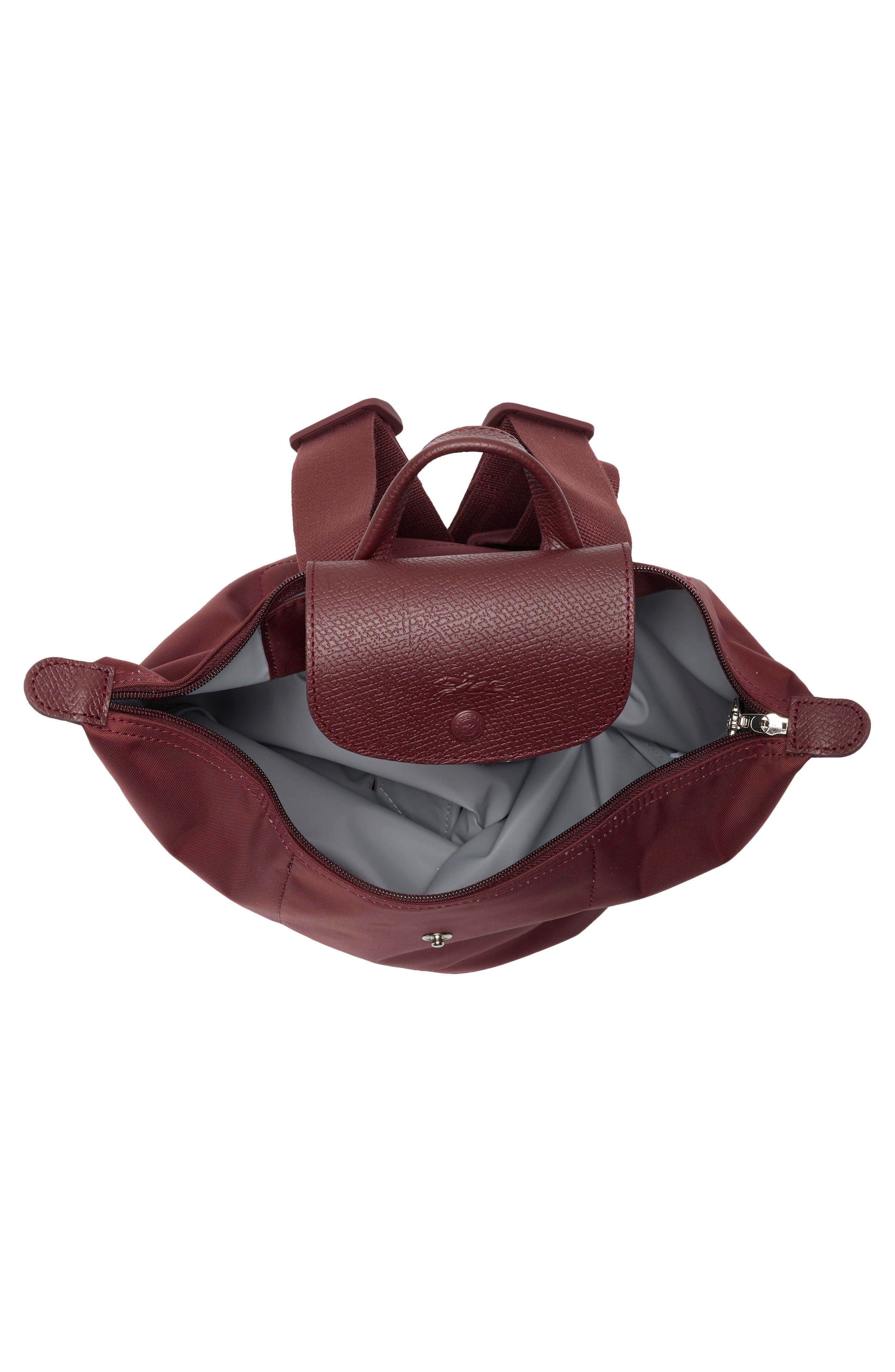 Medium Le Pliage One Backpack, Alternate, color, BURGUNDY