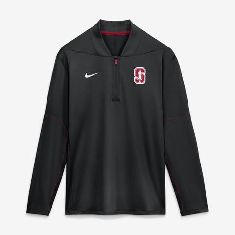 Men's Nike Black Stanford Cardinal 2026 Sideline Midweight Half-Zip Dri-FIT Pullover