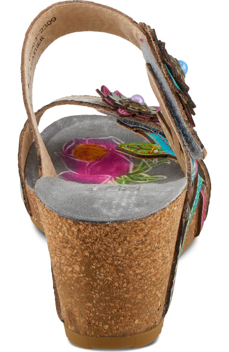 L'Artiste by Spring Step Moai Wedge Sandal, Alternate, color,