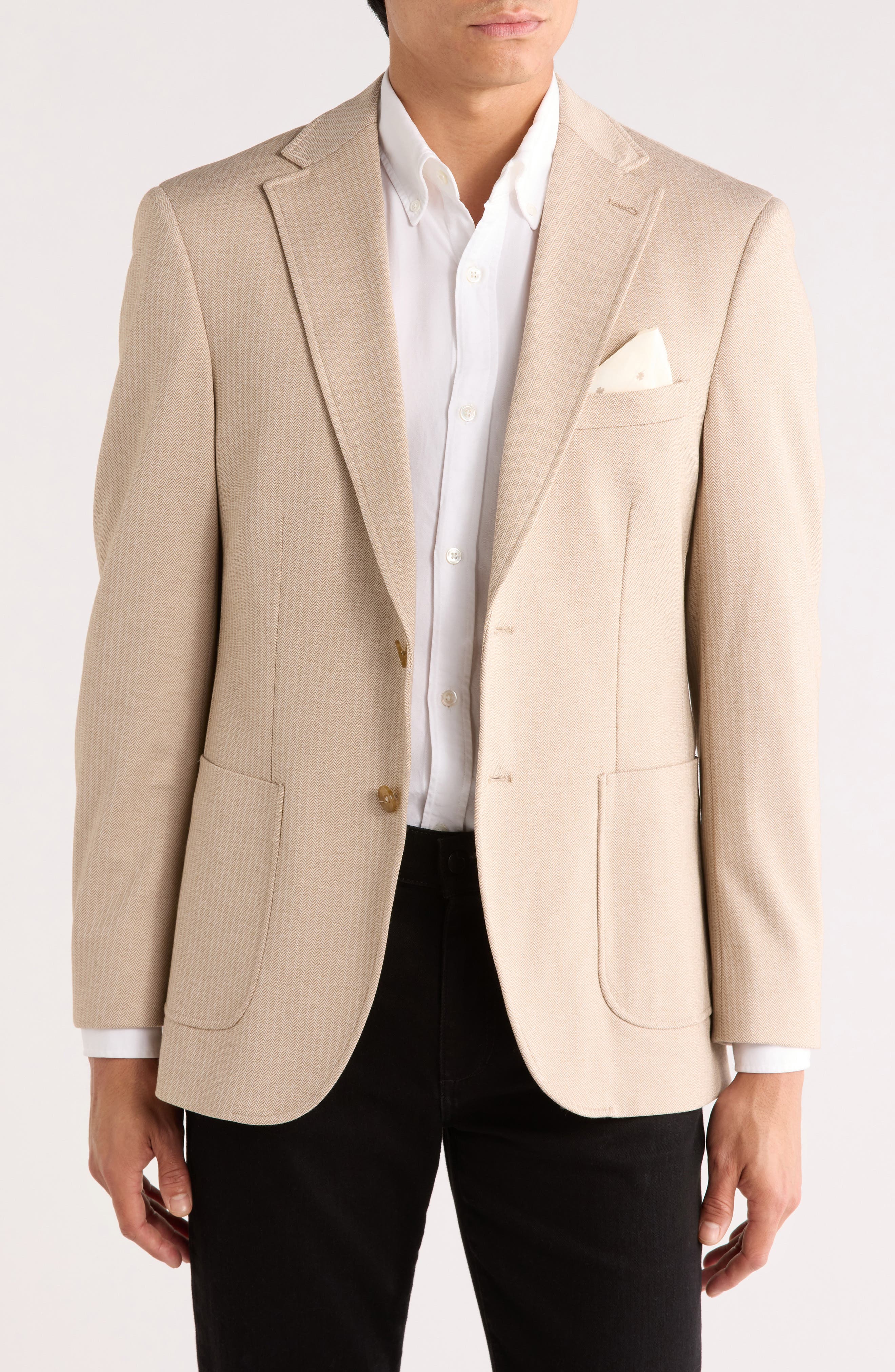 Lucky Brand Herringbone Knit Sport Coat