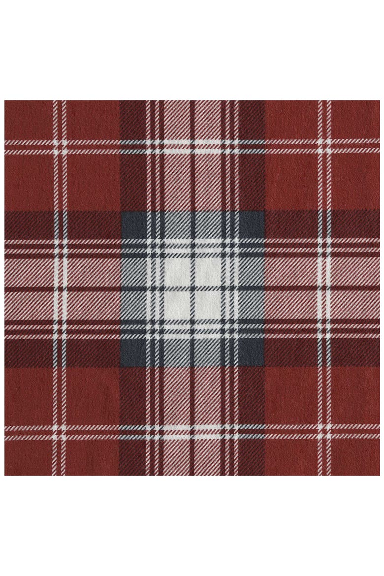 Heartland Plaid Print Flannel Sheet Set, Alternate, color, MEDIUM / DARK RED