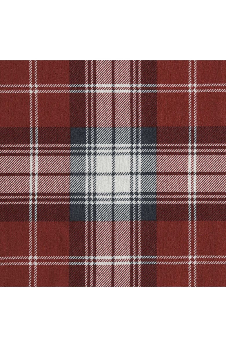 Eddie Bauer Heartland Plaid Print Flannel Sheet Set, Alternate, color, Medium / Dark Red