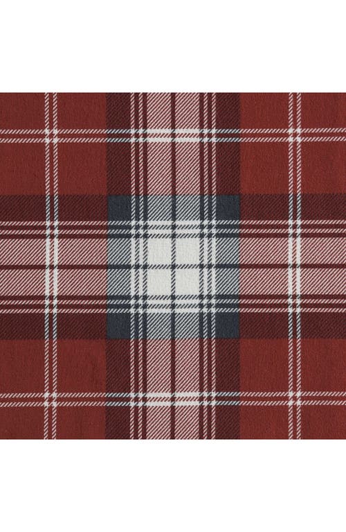 Eddie Bauer Heartland Plaid Print Flannel Sheet Set In Brown