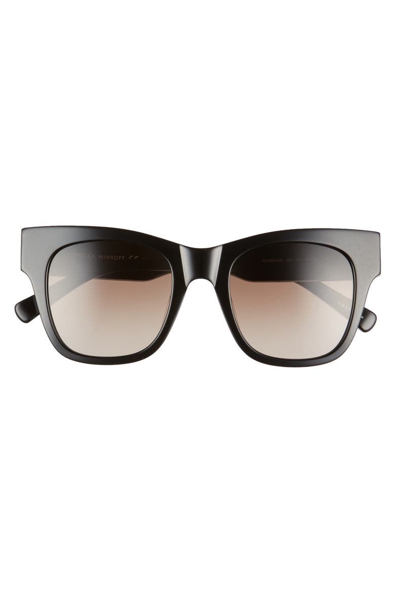 Tilden 2 51mm Gradient Square Sunglasses, Alternate, color, BLACK