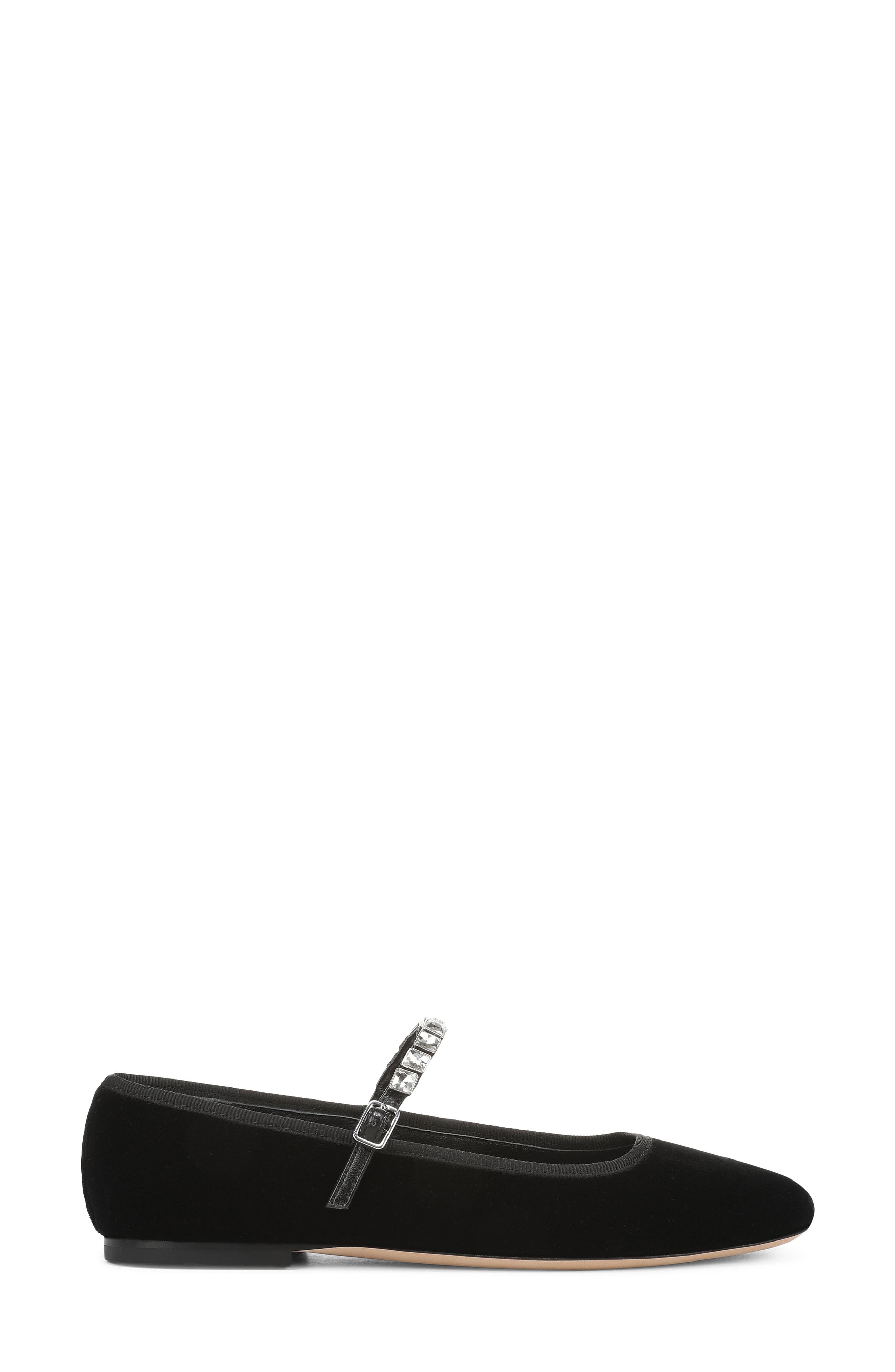 Ellie Mary Jane Flat, Alternate, color, BLACK VELVET