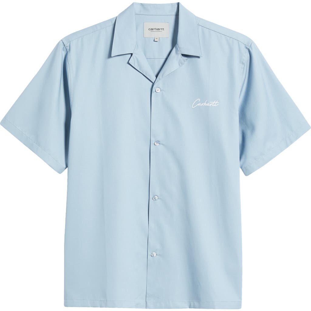 Carhartt Delray Shirt And Blouse Light Blue In Blue
