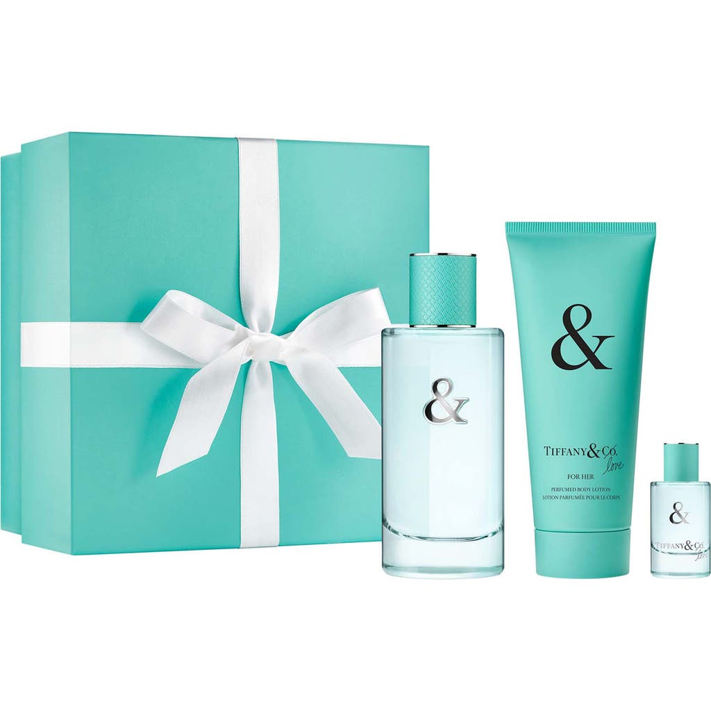 Tiffany & Co . Tiffany & Love Eau De Parfum 3-piece Gift Set $213 Value In Transparent