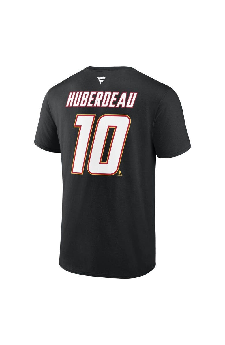 FANATICS Men's Fanatics Branded Jonathan Huberdeau Black Calgary Flames Special Edition 2.0 Name & Number T-Shirt, Alternate, color, 