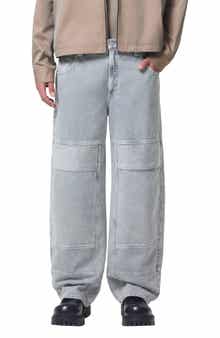 Emery Wide Leg Organic Cotton Utility Jeans