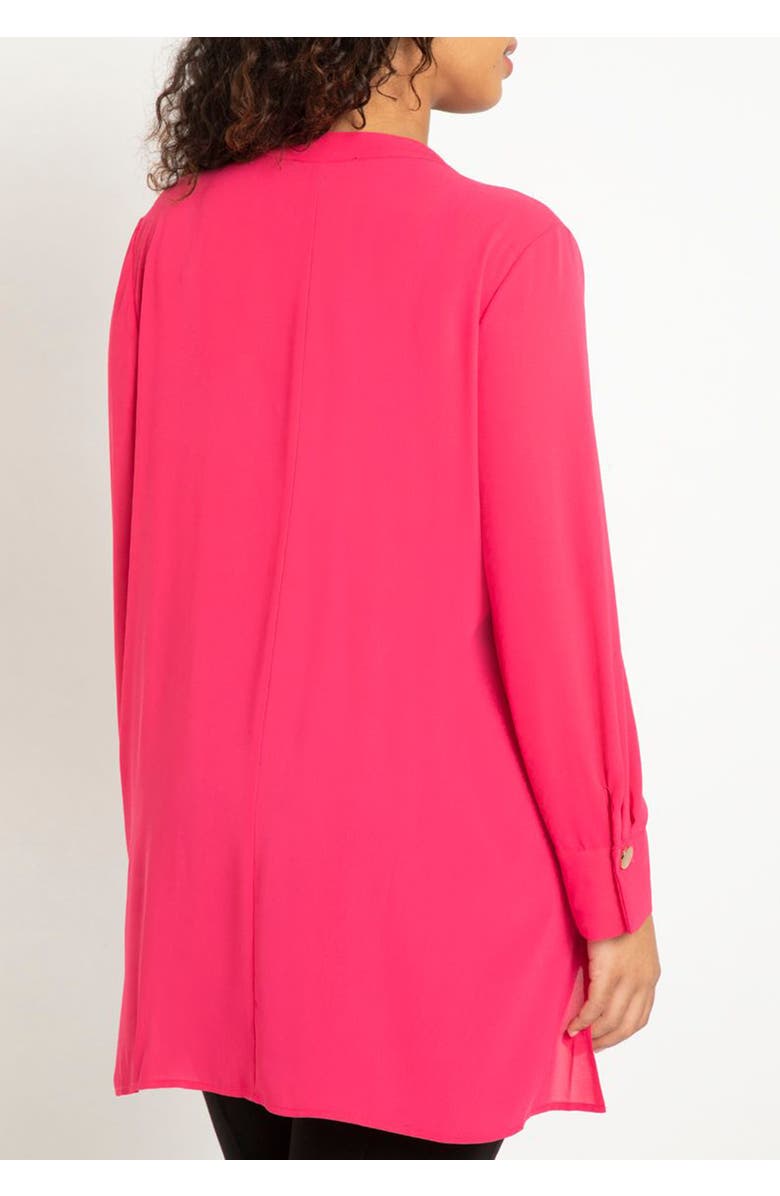 ELOQUII Mandarin Collar Tunic, Alternate, color, 