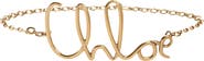 Chloé Script Logo Chain Belt